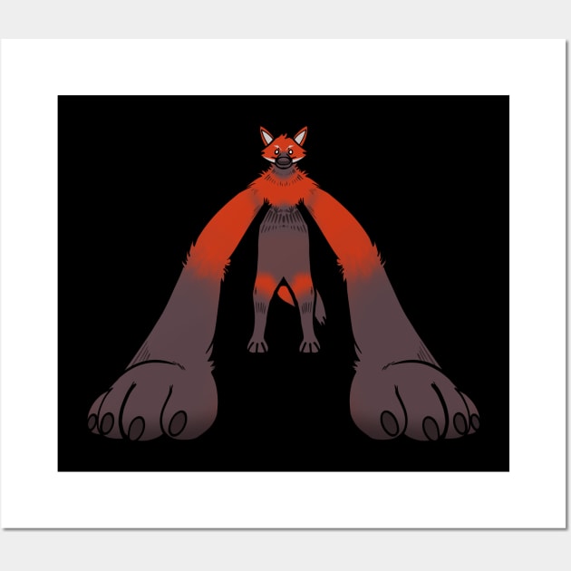 Big leg day maned wolf Wall Art by Pawgyle